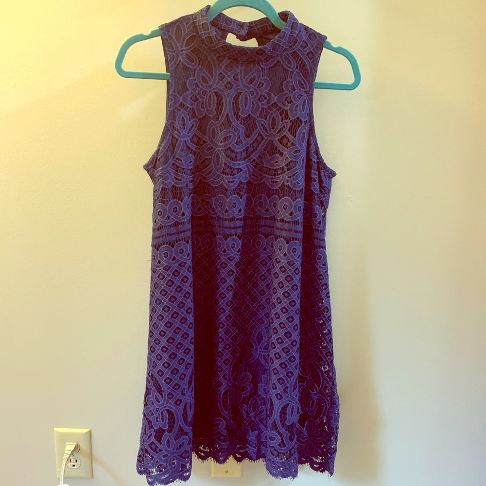 High Neck Lace Dress